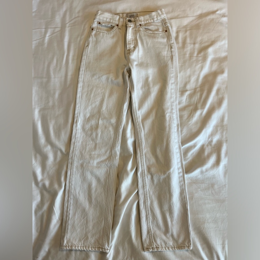 BDG white cowboy jeans